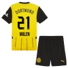 Maillot de Supporter Borussia Dortmund Malen 21 Domicile 2024-25 Pour Enfant